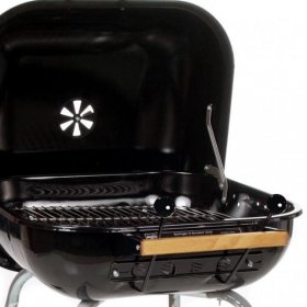 Americana by Meco Charcoal BBQ Grill With Wheels - Black - 4100 New
