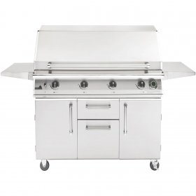 PGS T-Series Commercial 51-Inch Propane Gas Grill With Timer - S48TLP + S48CART New