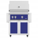 Hestan 30-Inch Natural Gas Grill W/ All Infrared Burners & Rotisserie On Double Door Tower Cart - Prince - GSBR30-NG-BU New