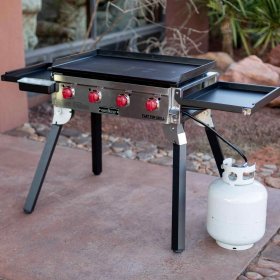 Camp Chef 600 4-Burner Portable Flat Top Propane Gas Grill - FTG600P New