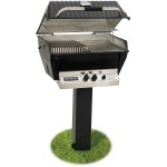Broilmaster P3-SXN Super Premium Natural Gas Grill On Black In-Ground Post New