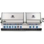 Napoleon Prestige PRO 825 Built-in Natural Gas Grill with Infrared Rear Burner and Infrared Sear Burners and Rotisserie Kit - BIPRO825RBINSS-3 New