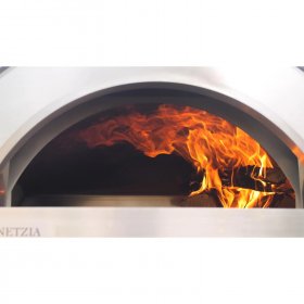 Forno Venetzia Pronto 200 33-Inch Countertop Outdoor Wood-Fired Pizza Oven - Red New
