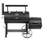 Texas Original Pits Luling Loaded 20x42x22 Single Lid Offset Smoker W/ Counter Weight - GFB-204222-XSL New