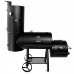 Texas Original Pits Pearsal 16x48x40x22 Fully Loaded Vertical Offset Smoker W/ Counter Weight - SGFB-16484020-XSL New