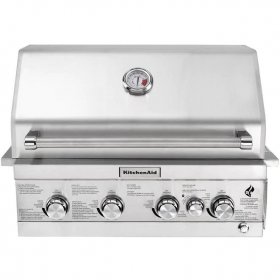 KitchenAid 30-Inch Built-In Natural Gas Grill With Rear Burner (Ships As Propane With Natural Gas Fittings) - 740-0780 New
