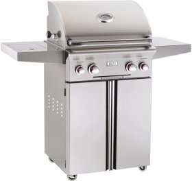 American Outdoor Grill T-Series 24-Inch 2-Burner Propane Gas Grill W/ Rotisserie & Single Side Burner - 24PCT New