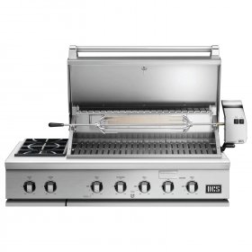 DCS Series 7 Traditional 48-Inch Built-In Natural Gas Grill With Double Side Burner & Rotisserie - BH1-48RS-N New