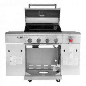Nexgrill Deluxe 4-Burner Propane Gas Grill With Infrared Side Burner & Grill Cover - 720-0958AE New