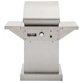 TEC Sterling Patio FR 26-Inch Infrared Propane Gas Grill On Stainless Pedestal - STPFR1LPPED New