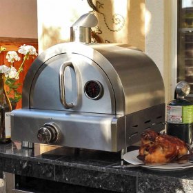 Mont Alpi Portable Propane Gas Outdoor Pizza Oven - MAPZ-SS New