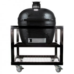 Primo Oval XL 400 Ceramic Kamado Grill On Cart With Stainless Steel Grates - PGCXLH (2021) New