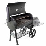 Texas Original Pits Luling Loaded 20x42x22 Single Lid Offset Smoker W/ Counter Weight - GFB-204222-XSL New