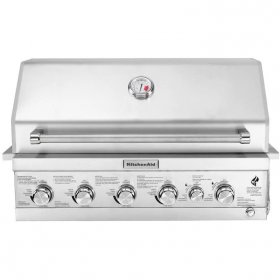 KitchenAid 36-Inch Built-In Natural Gas Grill With Searing Burner & Rear Burner (Ships As Propane With Natural Gas Fittings) - 740-0781 New