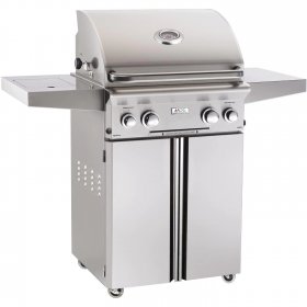 American Outdoor Grill L-Series 24-Inch 2-Burner Propane Gas Grill W/ Rotisserie & Single Side Burner - 24PCL New