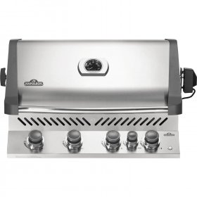 Napoleon Prestige 500 Built-in Propane Gas Grill with Infrared Rear Burner and Rotisserie Kit - BIP500RBPSS-3 New