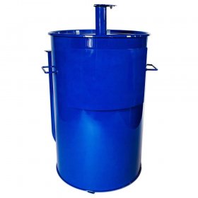 Gateway Drum Smokers 55 Gallon Charcoal BBQ Smoker - Glossy Blue - 55144 New