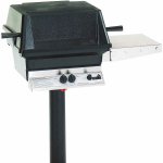 PGS A40 Cast Aluminum Natural Gas Grill On In-Ground Post New