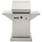 TEC Patio FR 26-Inch Infrared Propane Gas Grill On Stainless Pedestal W/ Red Knobs New