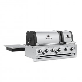 Broil King Imperial S 690i 6-Burner Built-In Propane Gas Grill With Rotisserie & Side Burner - Stainless Steel - 957084 New