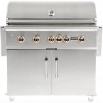Coyote S-Series 42-Inch 5-Burner Natural Gas Grill With RapidSear Infrared Burner & Rotisserie - C2SL42NG + C1S42CT New