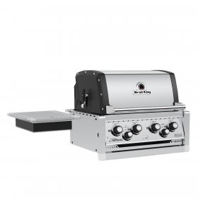 Broil King Imperial 490 4-Burner Built-In Propane Gas Grill With Rotisserie & Side Burner - Stainless Steel - 956084 New