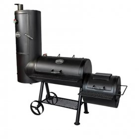 Texas Original Pits Pearsal 16x48x40x22 Fully Loaded Vertical Offset Smoker W/ Counter Weight - SGFB-16484020-XSL New