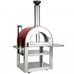 Forno Venetzia Pronto 500 33-Inch Outdoor Wood-Fired Pizza Oven - Red New