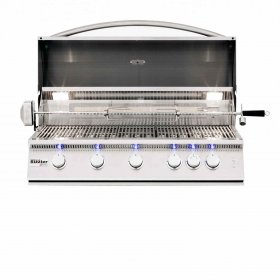 Summerset Sizzler Pro 40-Inch 5-Burner Built-In Propane Gas Grill With Rear Infrared Burner - SIZPRO40-LP New