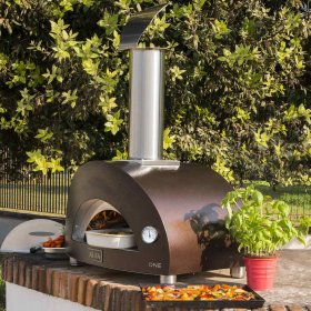 Alfa One 23-Inch Outdoor Countertop Wood-Fired Pizza Oven - Copper - FXONE-LRAM New