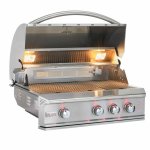 Blaze Professional LUX 34-Inch 3-Burner Built-In Natural Gas Grill With Rear Infrared Burner - BLZ-3PRO-NG New