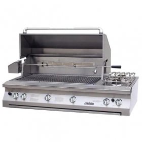 Solaire 56 Inch Built-In All Infrared Natural Gas Grill With Rotisserie & Double Side Burner - SOL-AGBQ-56IR-NG New