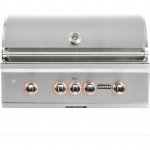 Coyote S-Series 36-Inch 4-Burner Built-In Natural Gas Grill With RapidSear Infrared Burner & Rotisserie - C2SL36NG New