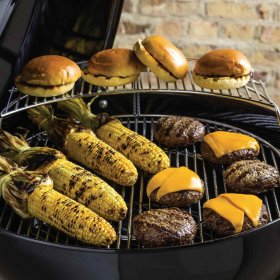Weber Master Touch 22-Inch Charcoal Grill With Gourmet BBQ System Cooking Grate - Black - 14501001 New