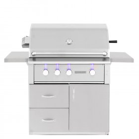 Summerset Alturi 36-Inch 3-Burner Natural Gas Grill With Stainless Steel Burners & Rotisserie - ALT36T-NG New