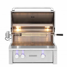 Summerset Alturi 30-Inch 2-Burner Built-In Propane Gas Grill With Stainless Steel Burners & Rotisserie - ALT30T-LP New