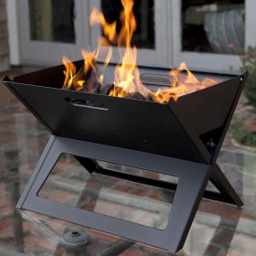 Fire Sense 18-Inch Folding Notebook Portable Charcoal Grill - 60508 New