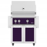 Hestan 30-Inch Propane Gas Grill W/ Rotisserie On Double Door Tower Cart - Lush - GABR30-LP-PP New