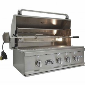 Sole Luxury TR 32-Inch Built-In Propane Gas Grill With Rotisserie New
