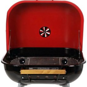 Americana by Meco Charcoal BBQ Grill With Wheels - Red - 4100 New