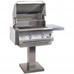 Solaire 30 Inch All Infrared Natural Gas Grill On Bolt Down Post - SOL-IRBQ-30IR-BDP-NG New
