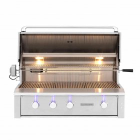 Summerset Alturi 42-Inch 3-Burner Built-In Natural Gas Grill With Stainless Steel Burners & Rotisserie - ALT42T-NG New