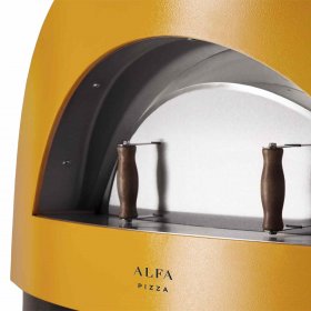 Alfa Allegro 39-Inch Outdoor Countertop Wood-Fired Pizza Oven - Yellow - FXALLE-LGIA-T New