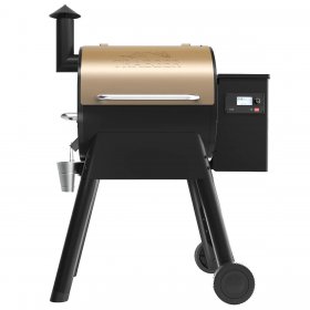 Traeger Pro 575 Wi-Fi Controlled Wood Pellet Grill W/ WiFIRE - Bronze W/ Front Shelf & Grill Cover - TFB57GZE + BAC362 + BAC503 New