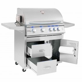Summerset Sizzler Pro 32-Inch 4-Burner Natural Gas Grill With Rear Infrared Burner - SIZPRO32-NG New