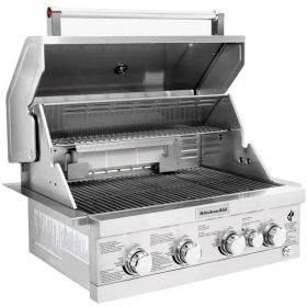 KitchenAid 30-Inch Built-In Natural Gas Grill With Rear Burner (Ships As Propane With Natural Gas Fittings) - 740-0780 New
