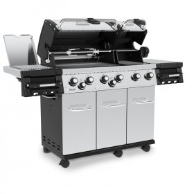 Broil King Regal S 690 PRO IR 6-Burner Propane Gas Grill With Rotisserie & Infrared Side Burner - Stainless Steel - 957944 New