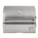 Turbo 32-Inch Built-In Stainless Steel Charcoal Grill With Adjustable Charcoal Tray - 32CHARCOALG New