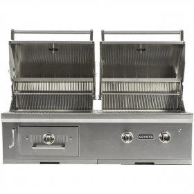 Coyote Centaur 50-Inch Built-In Propane Gas/Charcoal Dual Fuel Grill - C1HY50LP New
