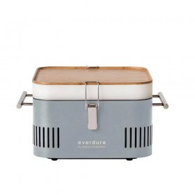 Everdure By Heston Blumenthal CUBE 17-Inch Portable Charcoal Grill - Stone - HBCUBESUS New